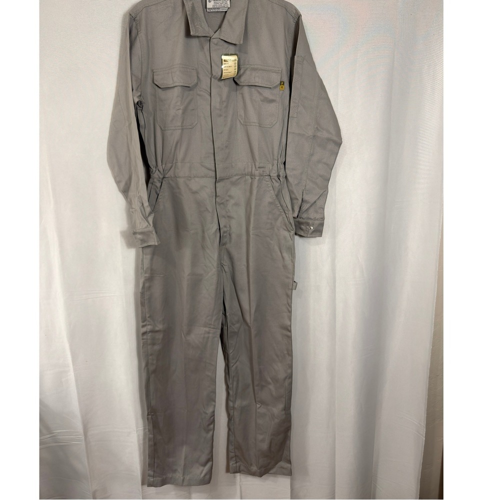 Just In Trend Coveralls Flame Resistant XL NFPA 2112 HRC 2 Gray Mens Workwear